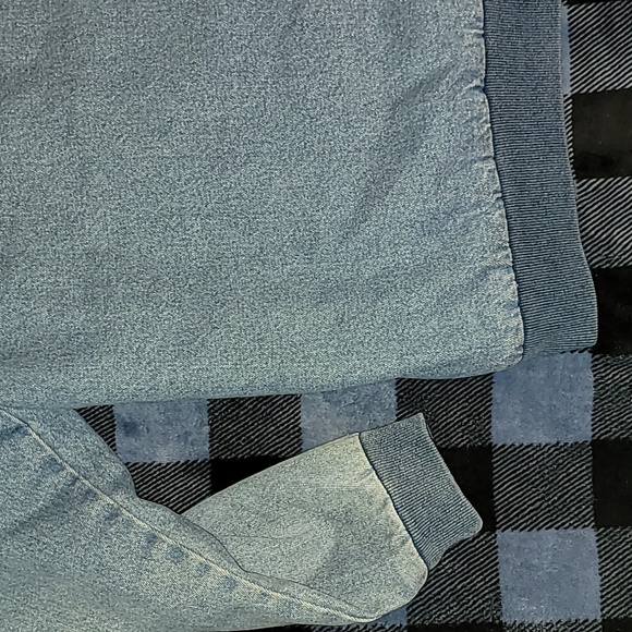 The Rail. Denim SHERPA-Lined Full-zip Hooded jacket. Unisex size Large - Picture 10 of 14